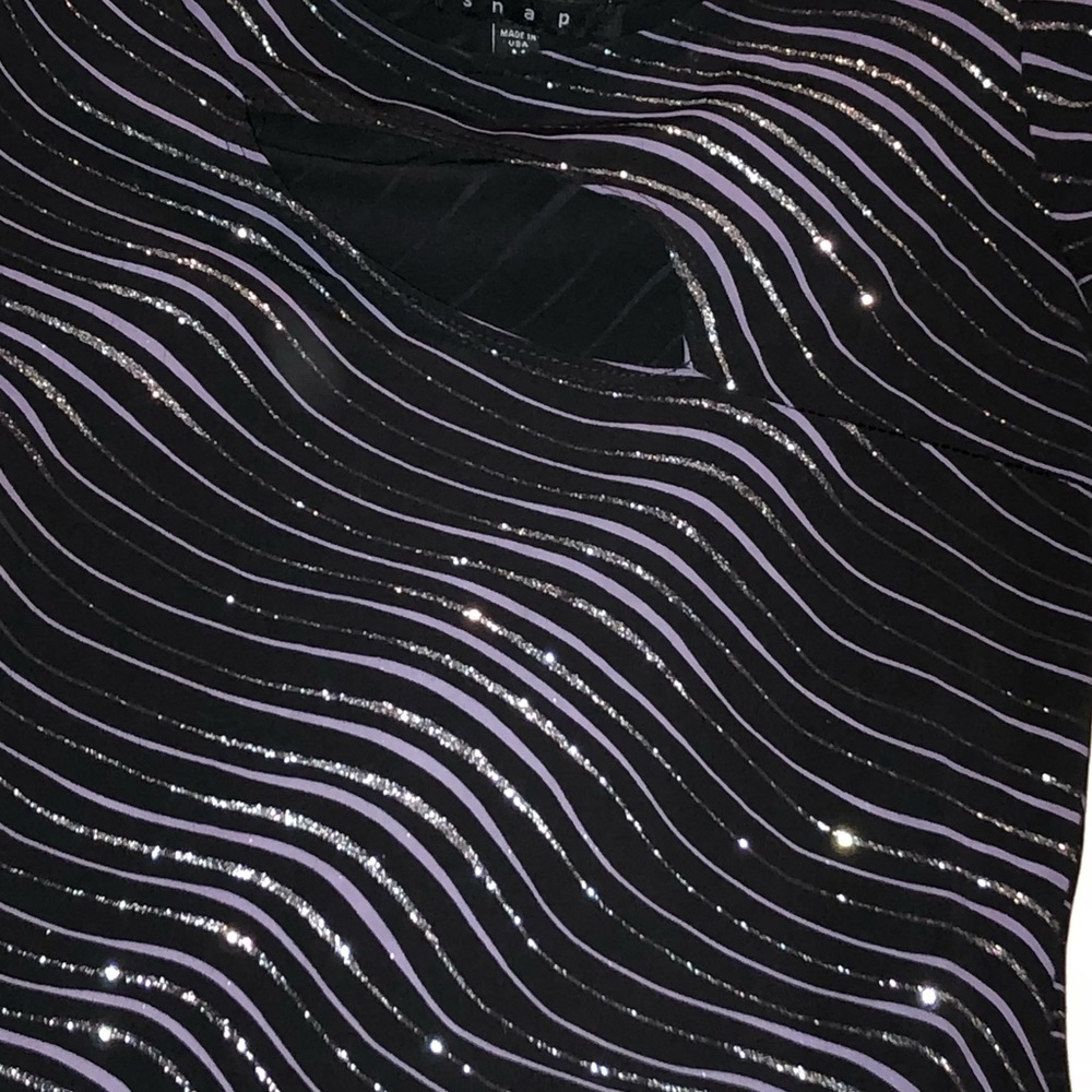 Black Sparkle Cocktail Dress - Picture 4 of 4